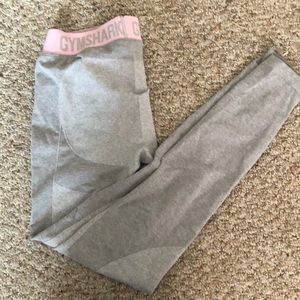Gymshark Flex Pink and Grey leggings